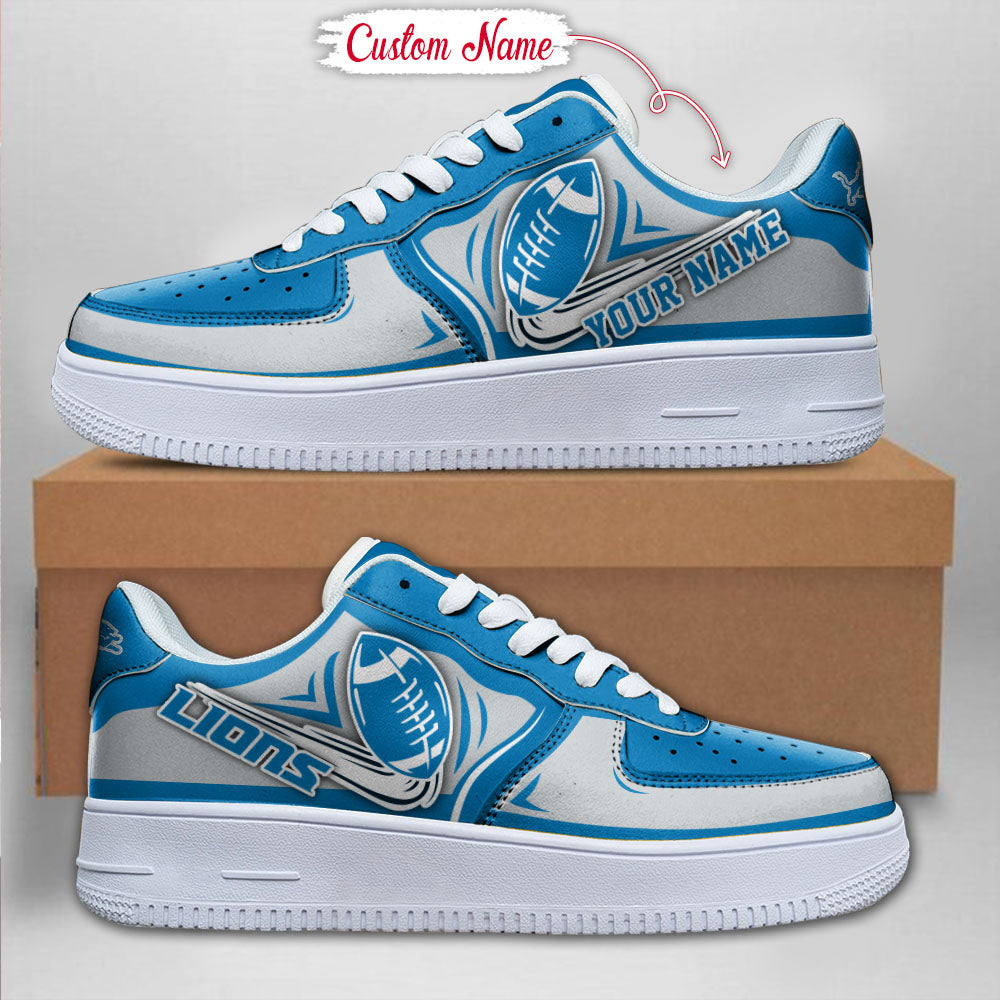 Ideafootwear Detroit Lions NFL Air Low-Top Sneakers Shoes For Men And Women
