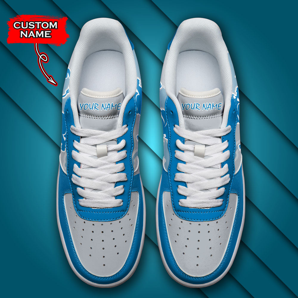 Ideafootwear Detroit Lions NFL Air Low-Top Sneakers Shoes For Men And Women