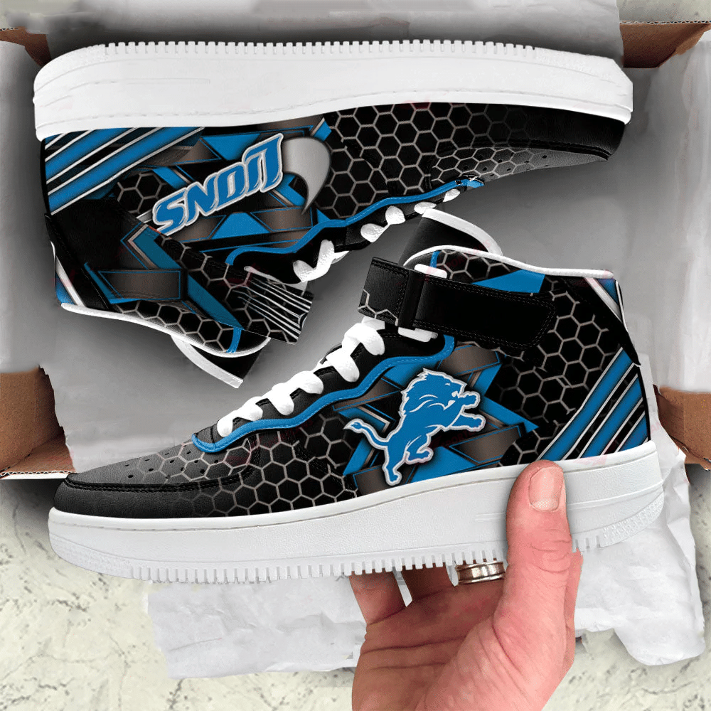 Ideafootwear Detroit Lions NFL Air Low-Top Sneakers Shoes For Men And Women