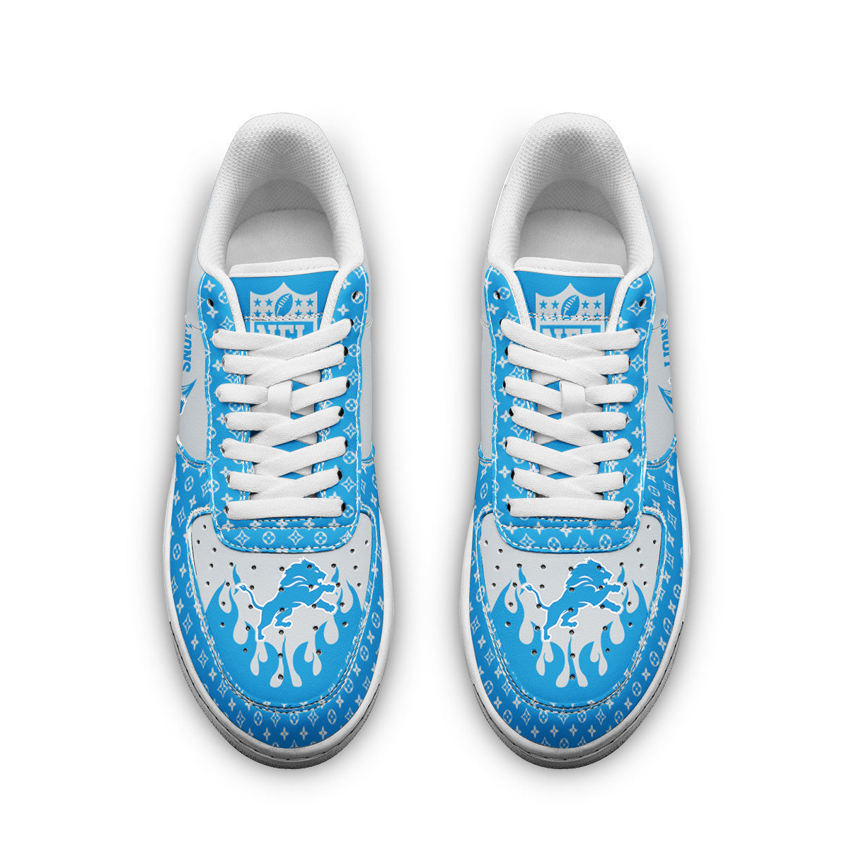 Ideafootwear Detroit Lions NFL Air Low-Top Sneakers Shoes For Men And Women