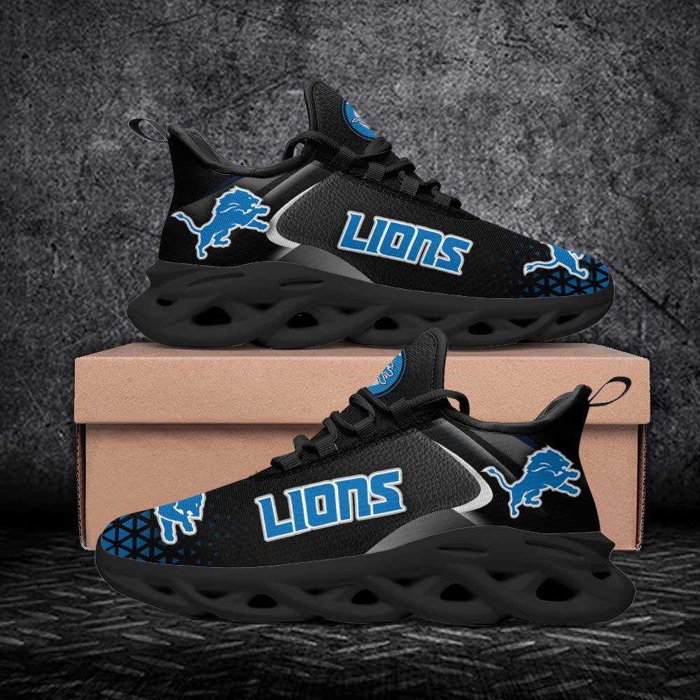 Ideafootwear Detroit Lions NFL Max Soul Shoes Sneakers For Men And Women