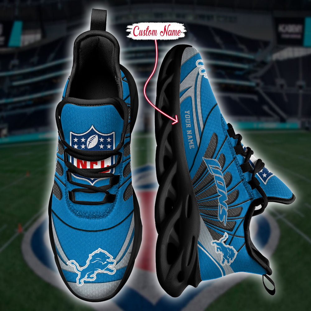 Ideafootwear Detroit Lions NFL Max Soul Shoes Sneakers For Men And Women