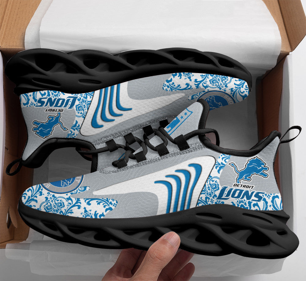Ideafootwear Detroit Lions NFL Max Soul Shoes Sneakers For Men And Women