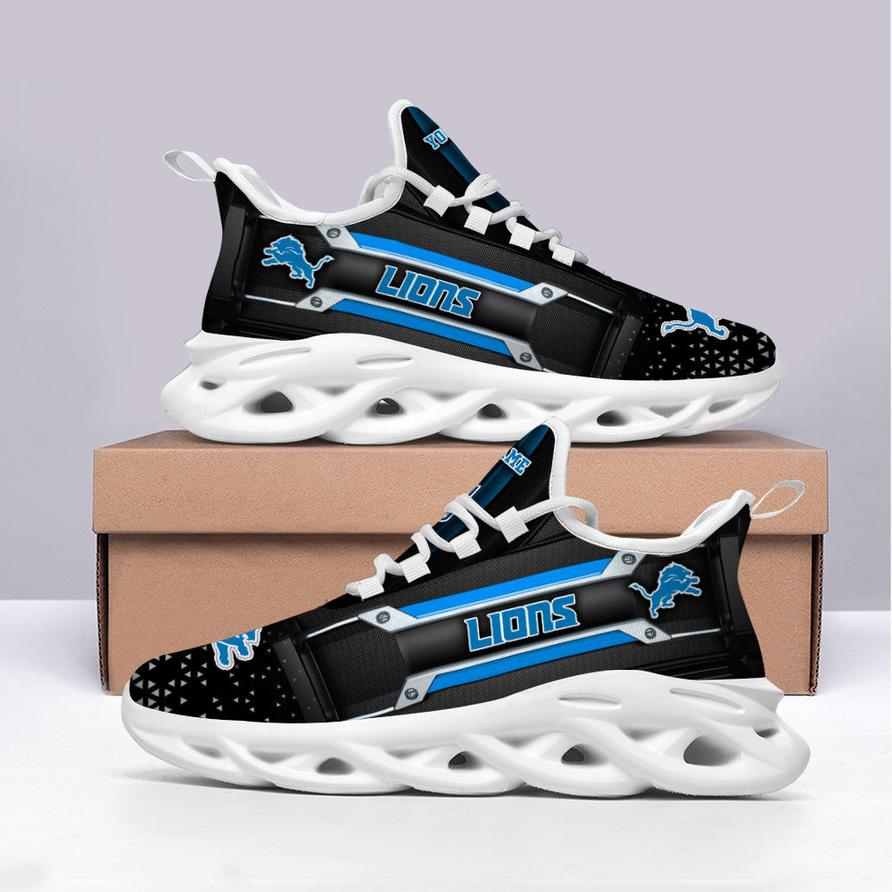 Ideafootwear Detroit Lions NFL Max Soul Shoes Sneakers For Men And Women