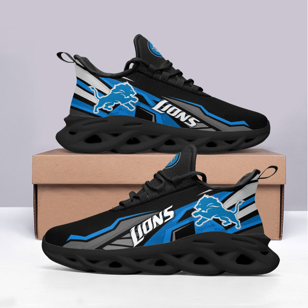 Ideafootwear Detroit Lions NFL Max Soul Shoes Sneakers For Men And Women