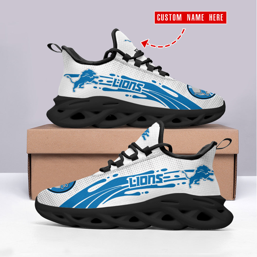 Ideafootwear Detroit Lions NFL Max Soul Shoes Sneakers For Men And Women