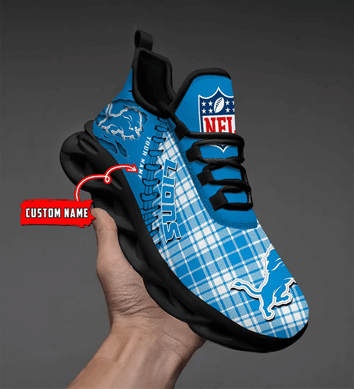 Ideafootwear Detroit Lions NFL Max Soul Shoes Sneakers For Men And Women