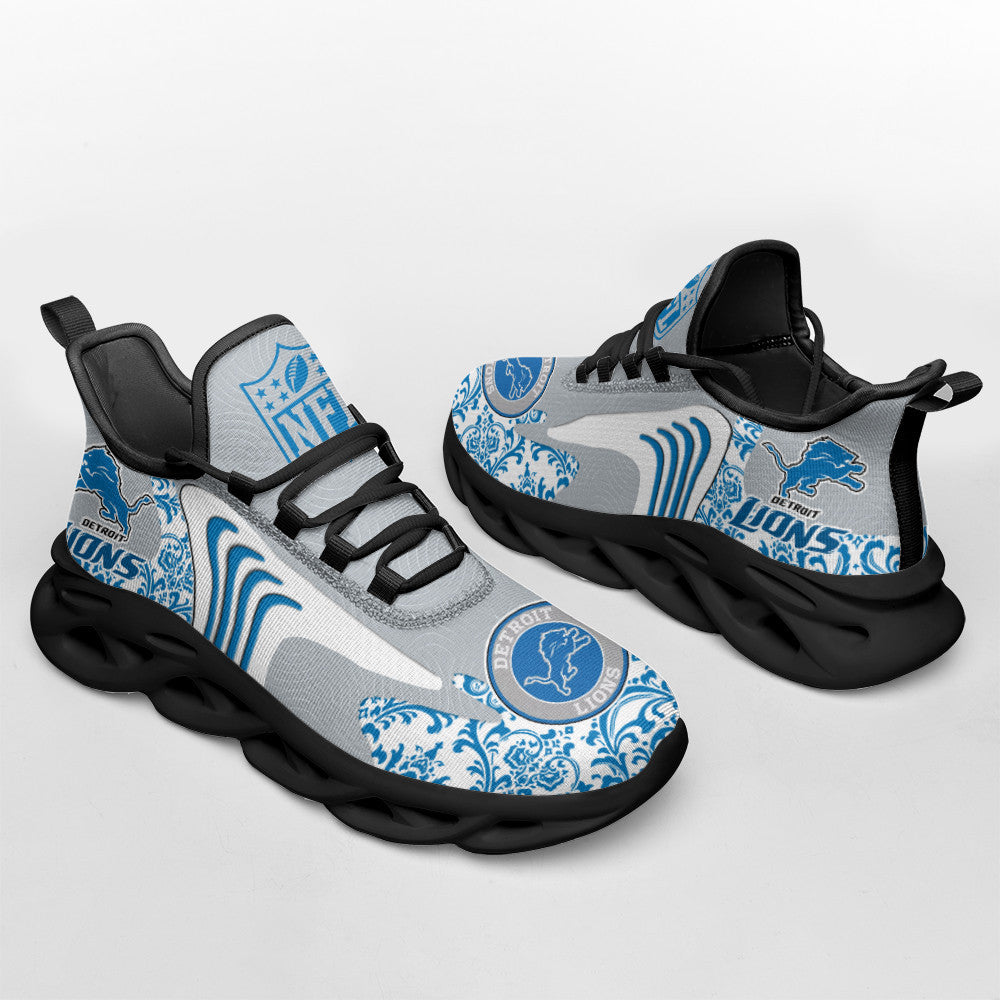 Ideafootwear Detroit Lions NFL Max Soul Shoes Sneakers For Men And Women