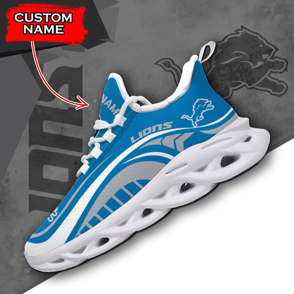 Ideafootwear Detroit Lions NFL Max Soul Shoes Sneakers For Men And Women
