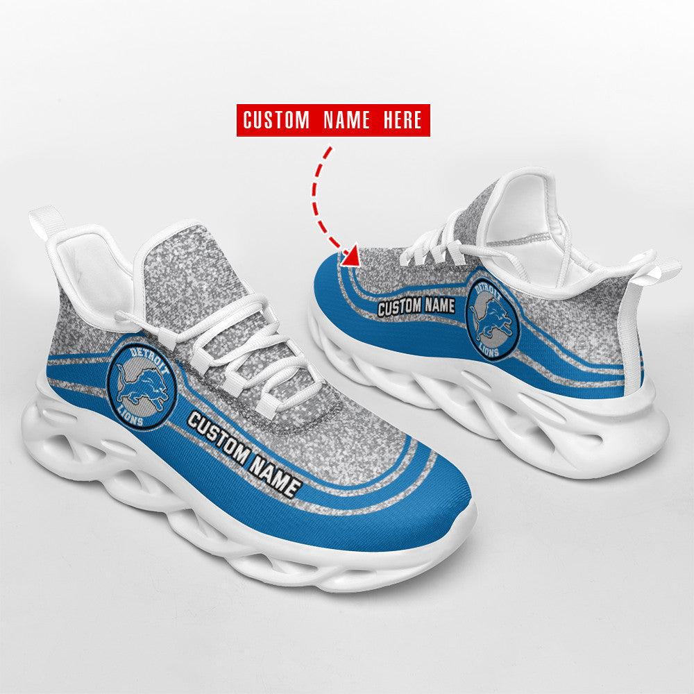 Ideafootwear Detroit Lions NFL Max Soul Shoes Sneakers For Men And Women