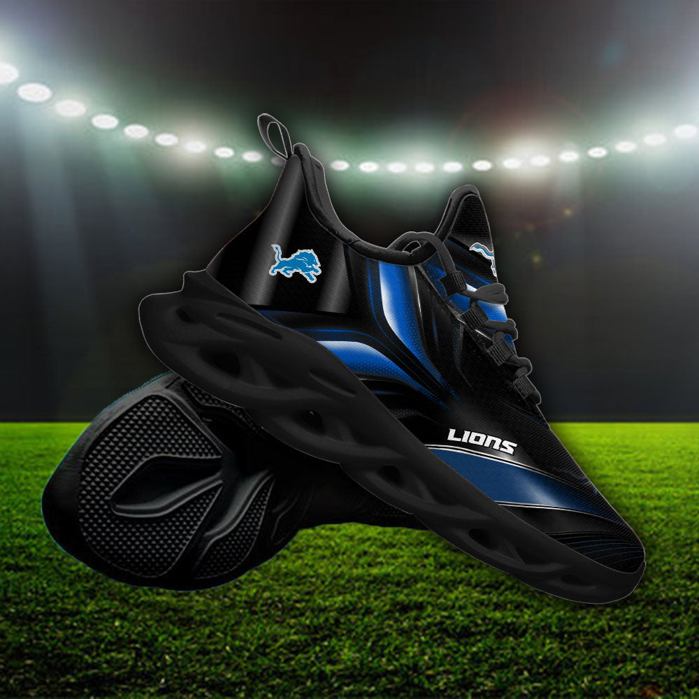 Ideafootwear Detroit Lions NFL Max Soul Shoes Sneakers For Men And Women