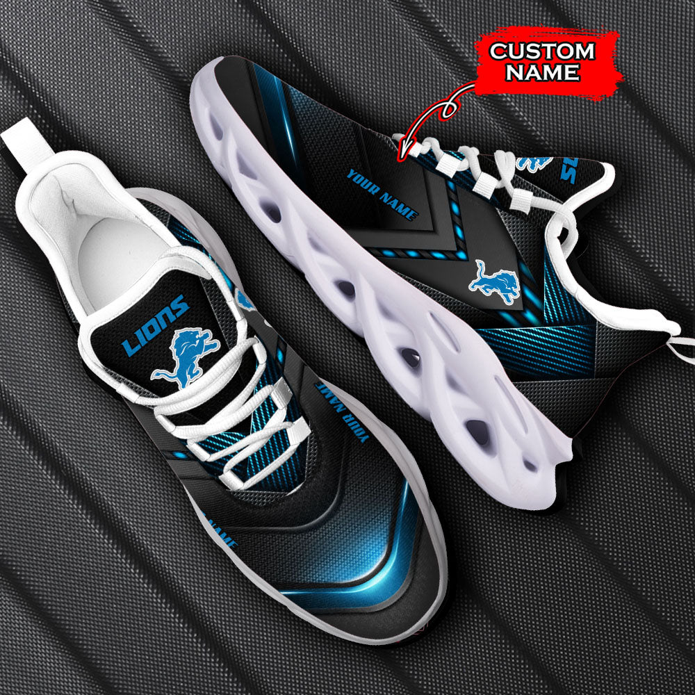 Ideafootwear Detroit Lions NFL Max Soul Shoes Sneakers For Men And Women