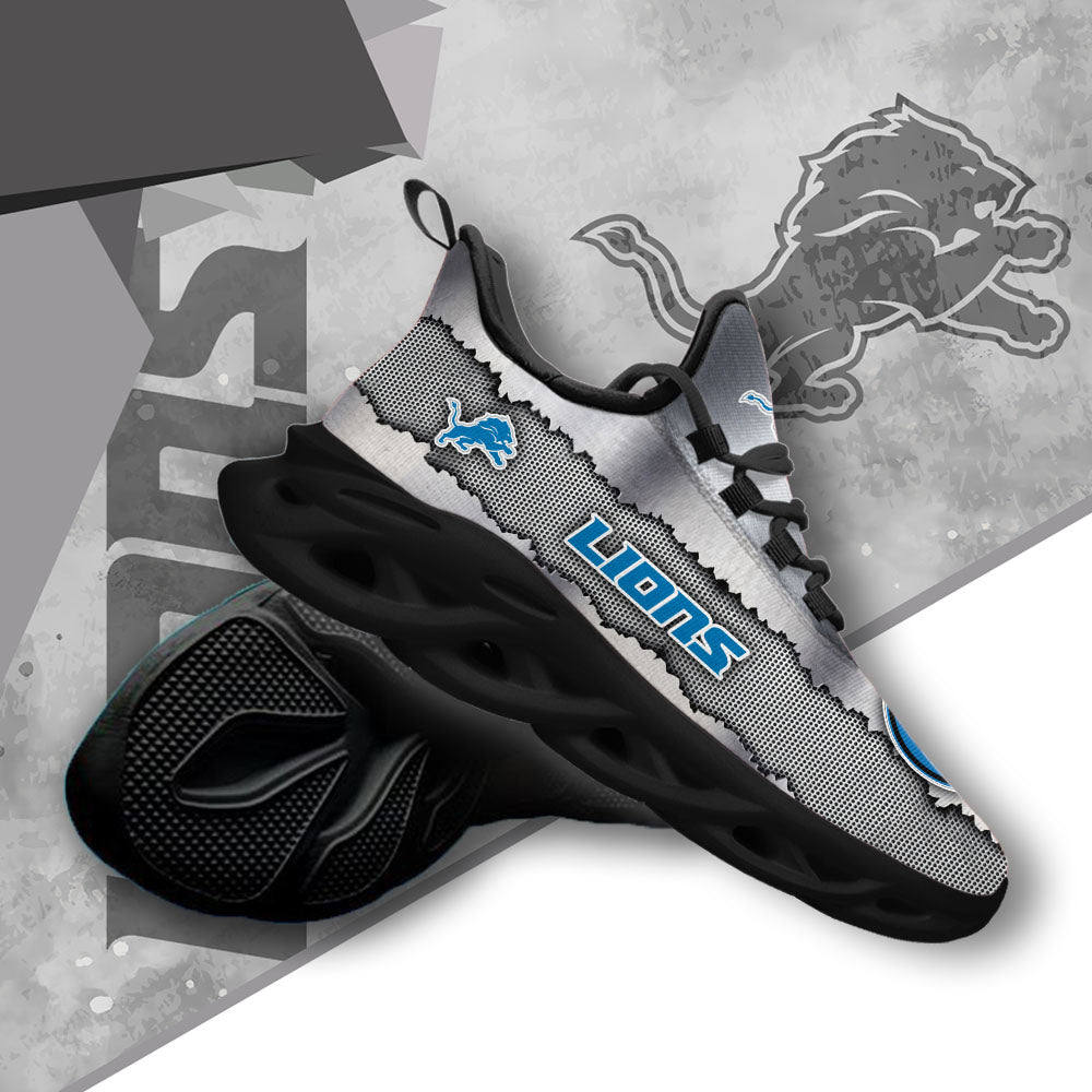 Ideafootwear Detroit Lions NFL Max Soul Shoes Sneakers For Men And Women
