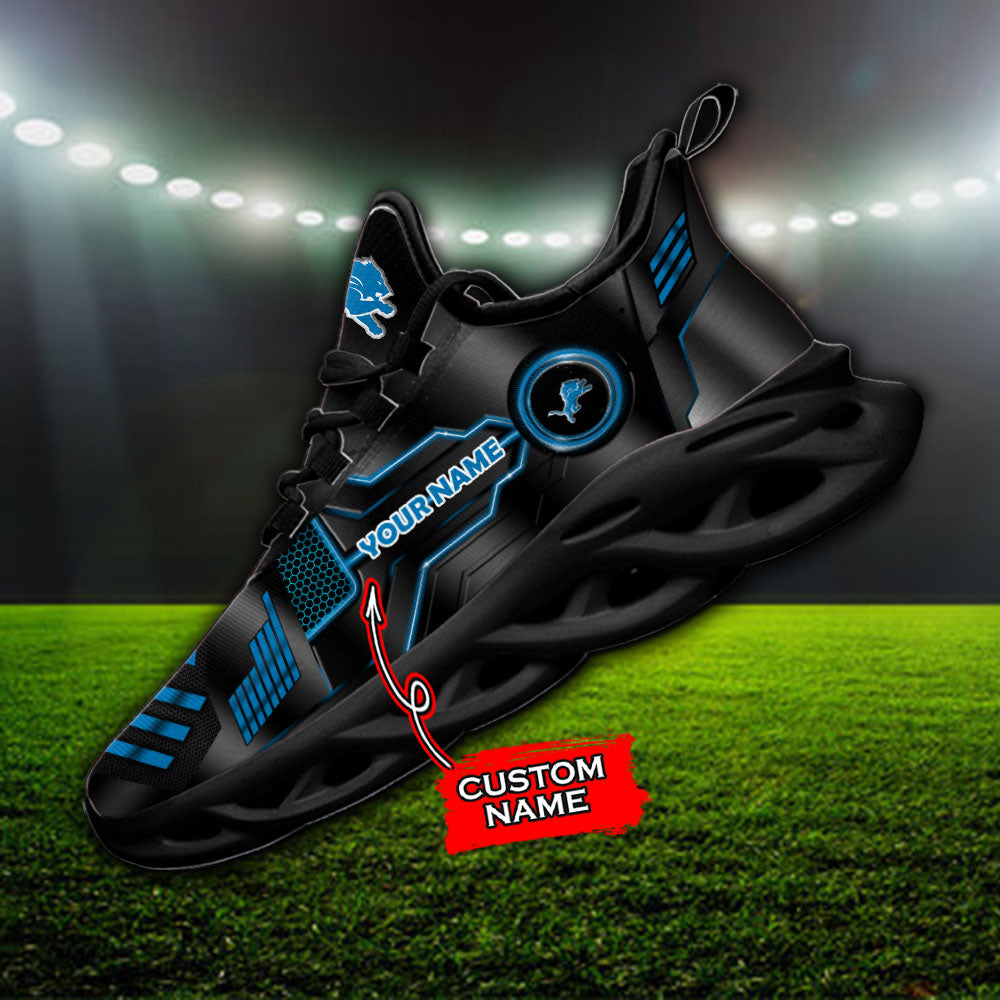 Ideafootwear Detroit Lions NFL Max Soul Shoes Sneakers For Men And Women