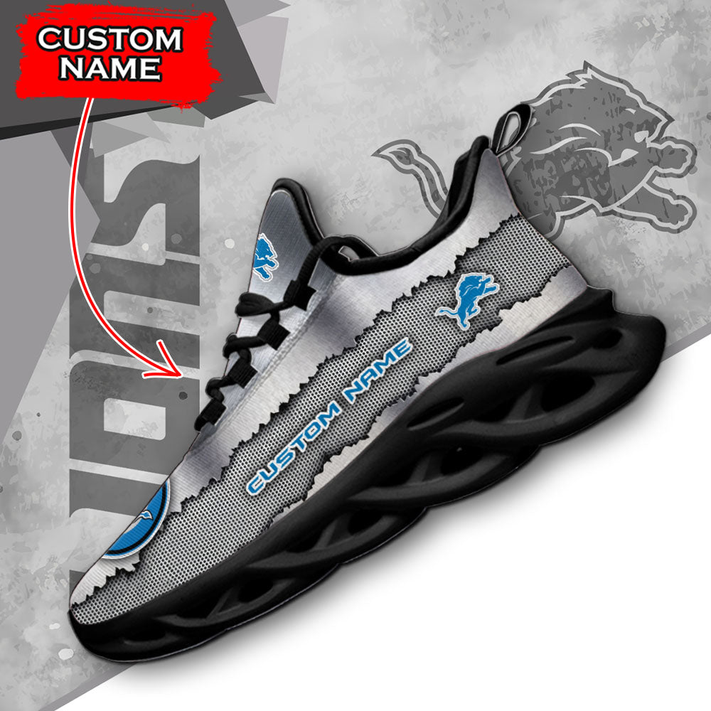 Ideafootwear Detroit Lions NFL Max Soul Shoes Sneakers For Men And Women