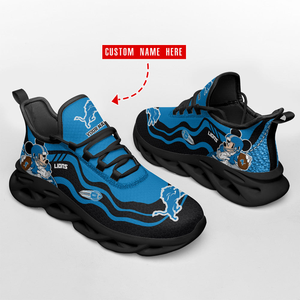 Ideafootwear Detroit Lions NFL Max Soul Shoes Sneakers For Men And Women