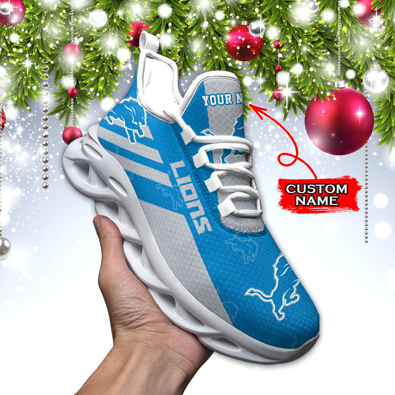 Ideafootwear Detroit Lions NFL Max Soul Shoes Sneakers For Men And Women
