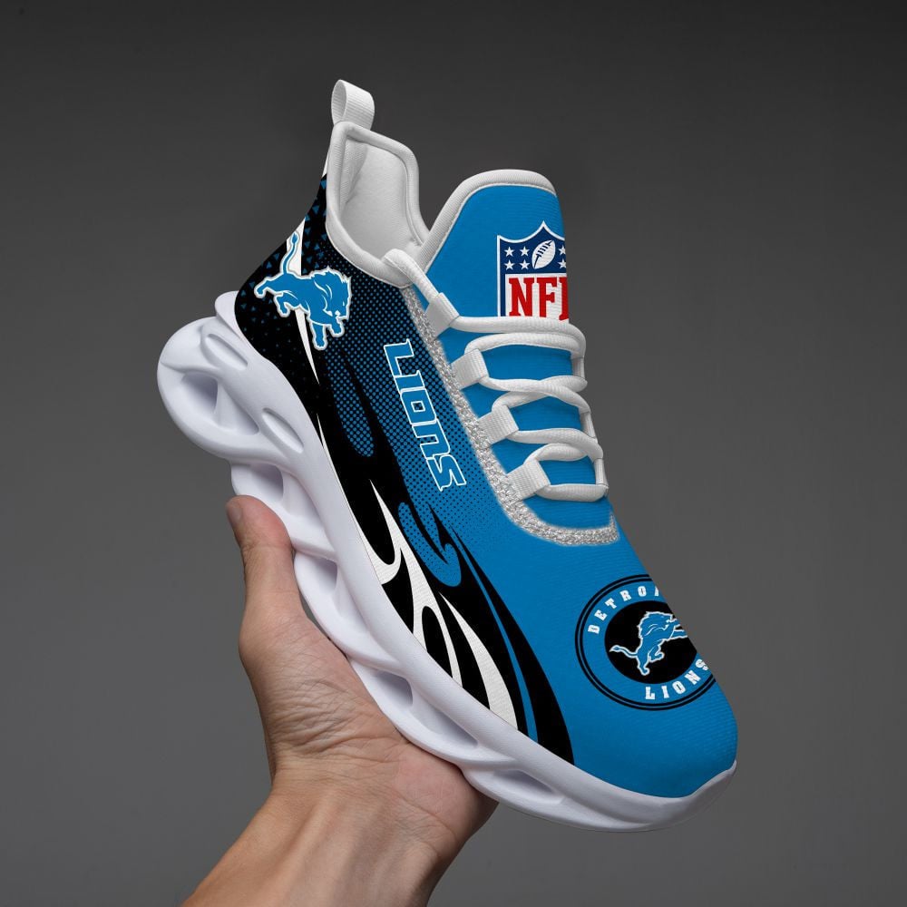 Ideafootwear Detroit Lions NFL Max Soul Shoes Sneakers For Men And Women