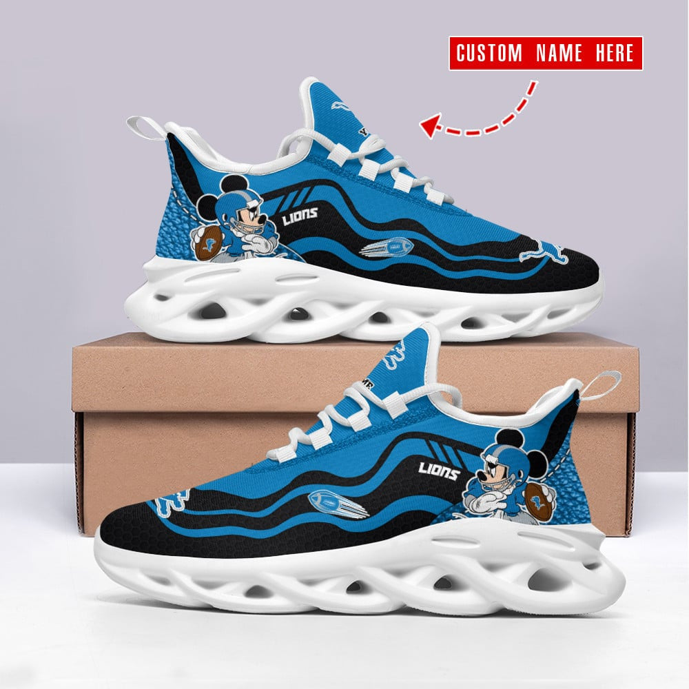 Ideafootwear Detroit Lions NFL Max Soul Shoes Sneakers For Men And Women