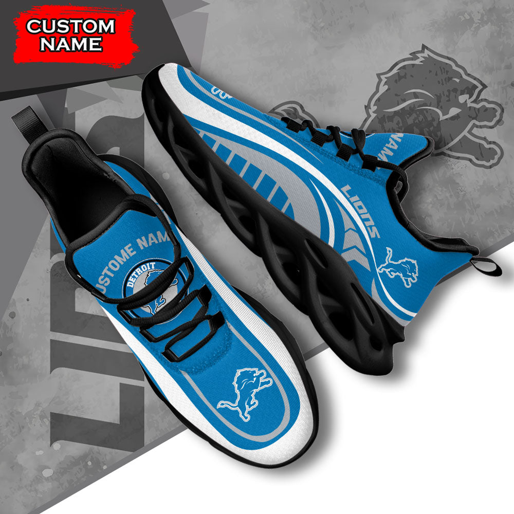 Ideafootwear Detroit Lions NFL Max Soul Shoes Sneakers For Men And Women