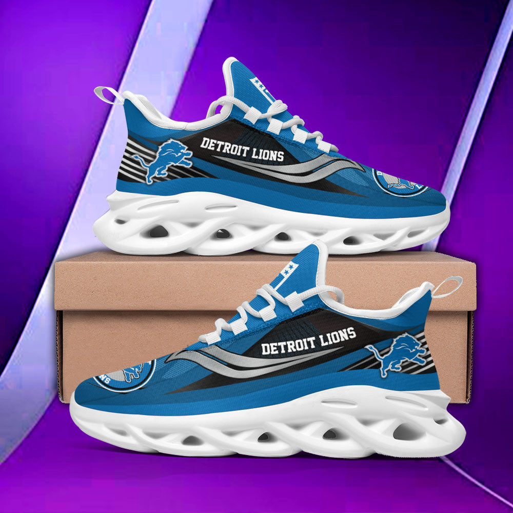 Ideafootwear Detroit Lions NFL Max Soul Shoes Sneakers For Men And Women