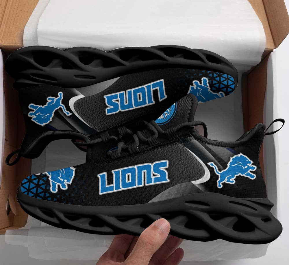 Ideafootwear Detroit Lions NFL Max Soul Shoes Sneakers For Men And Women