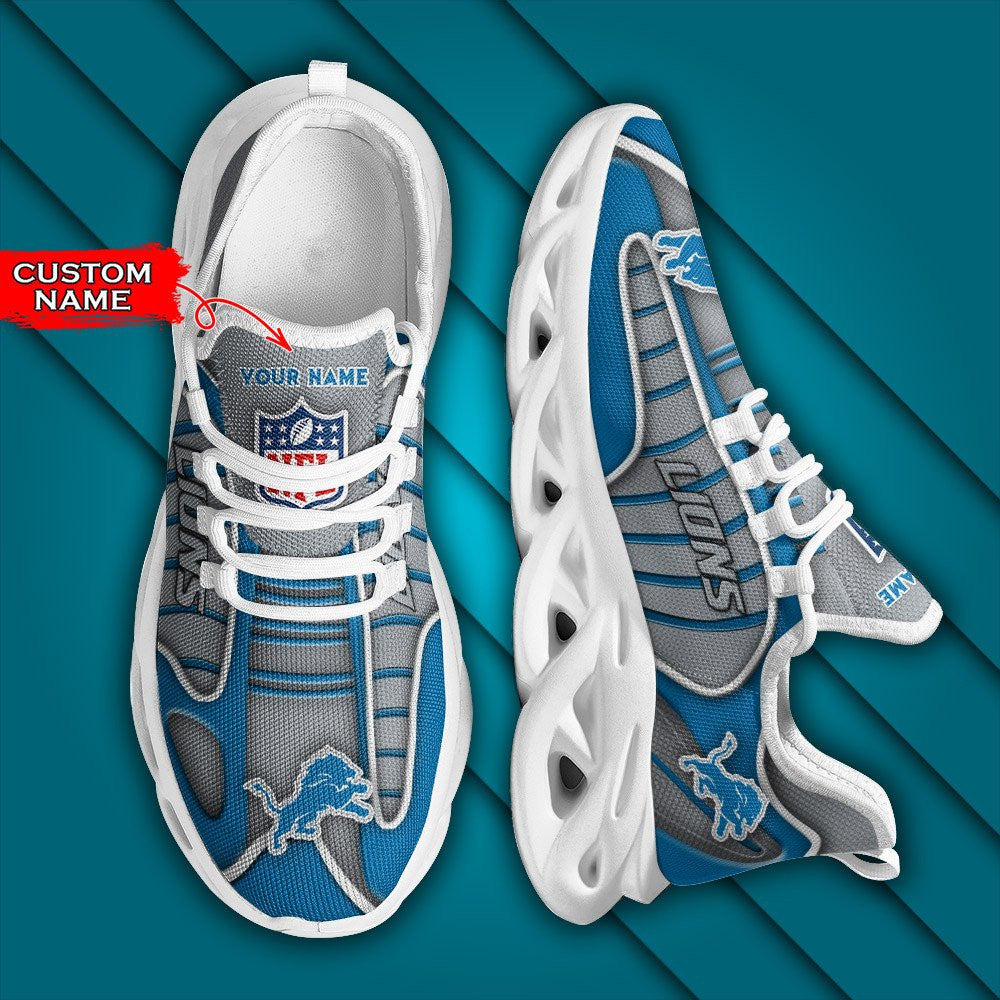 Ideafootwear Detroit Lions NFL Max Soul Shoes Sneakers For Men And Women