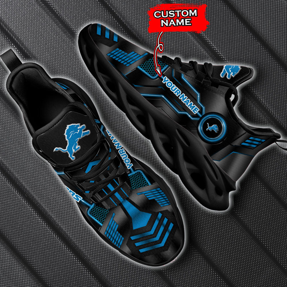 Ideafootwear Detroit Lions NFL Max Soul Shoes Sneakers For Men And Women