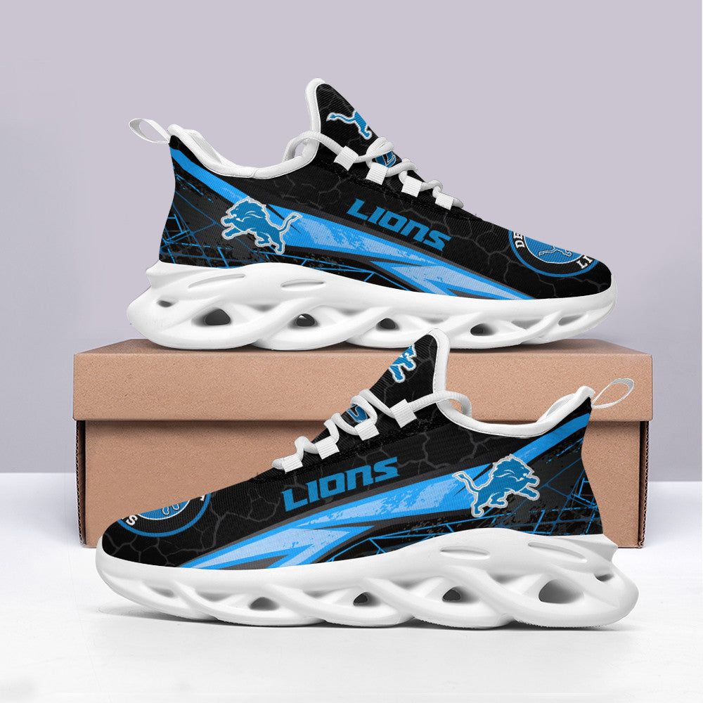 Ideafootwear Detroit Lions NFL Max Soul Shoes Sneakers For Men And Women