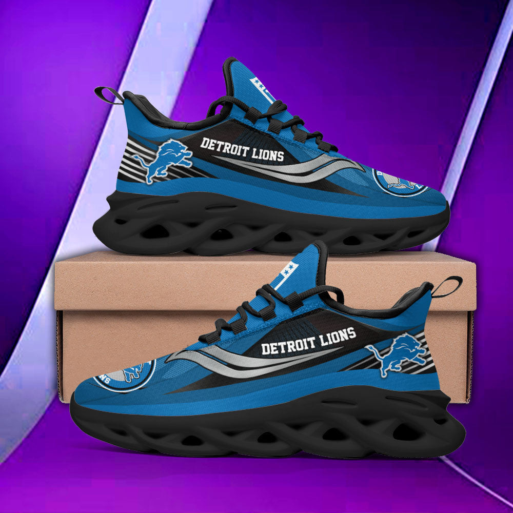 Ideafootwear Detroit Lions NFL Max Soul Shoes Sneakers For Men And Women