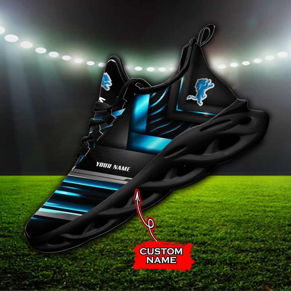 Ideafootwear Detroit Lions NFL Max Soul Shoes Sneakers For Men And Women