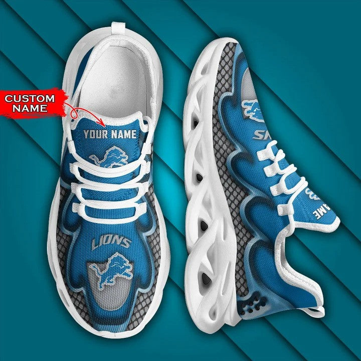 Ideafootwear Detroit Lions NFL Max Soul Shoes Sneakers For Men And Women