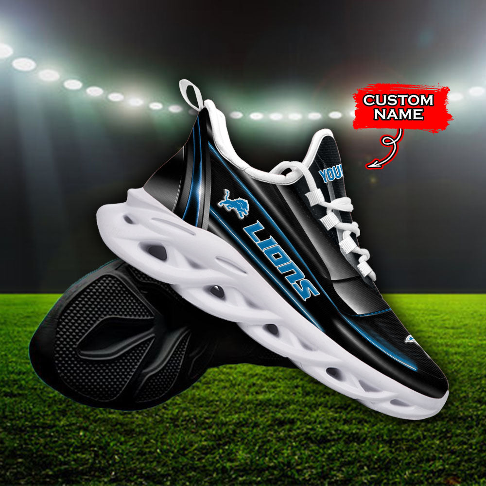 Ideafootwear Detroit Lions NFL Max Soul Shoes Sneakers For Men And Women