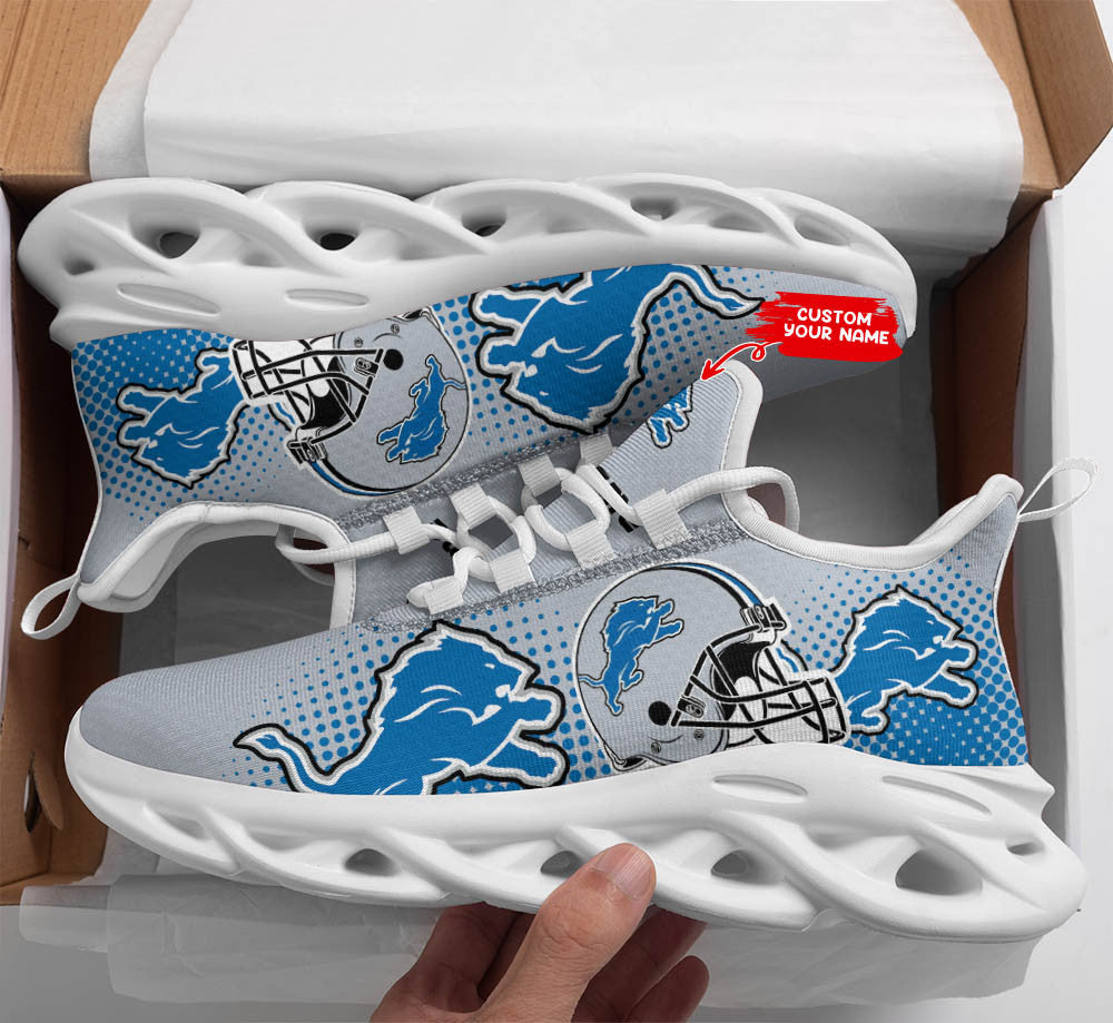Ideafootwear Detroit Lions NFL Max Soul Shoes Sneakers For Men And Women