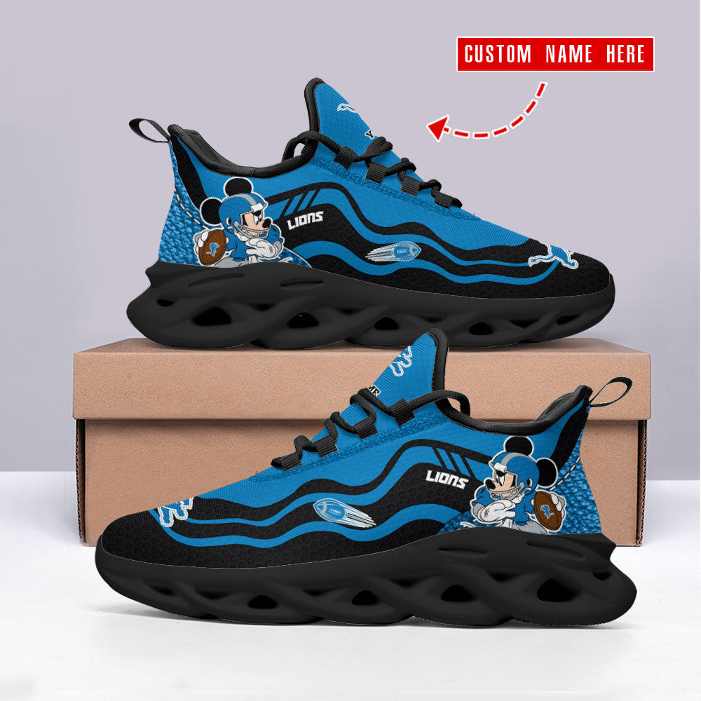 Ideafootwear Detroit Lions NFL Max Soul Shoes Sneakers For Men And Women