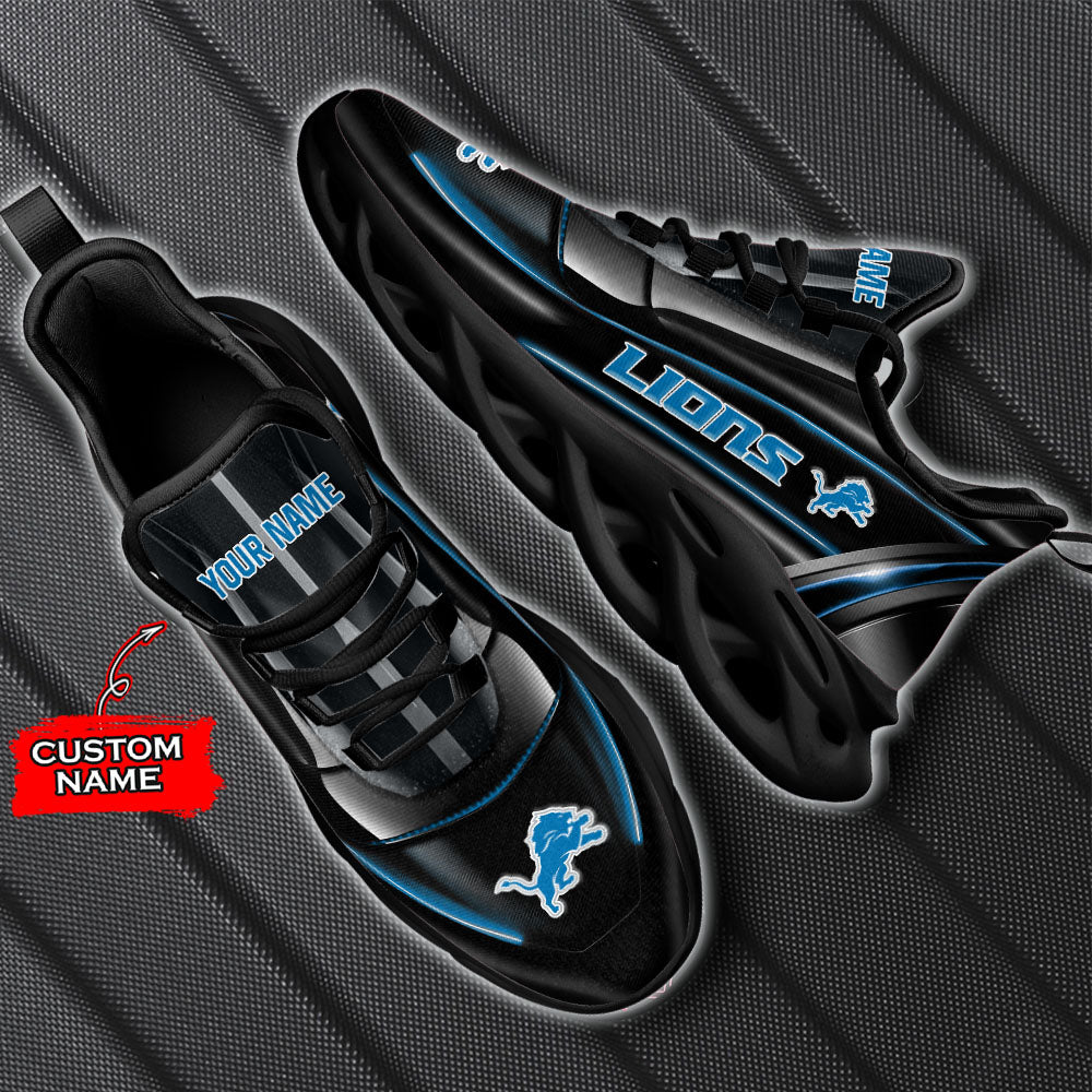 Ideafootwear Detroit Lions NFL Max Soul Shoes Sneakers For Men And Women