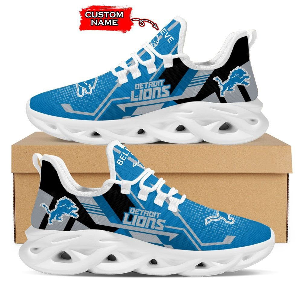Ideafootwear Detroit Lions NFL Max Soul Shoes Sneakers For Men And Women