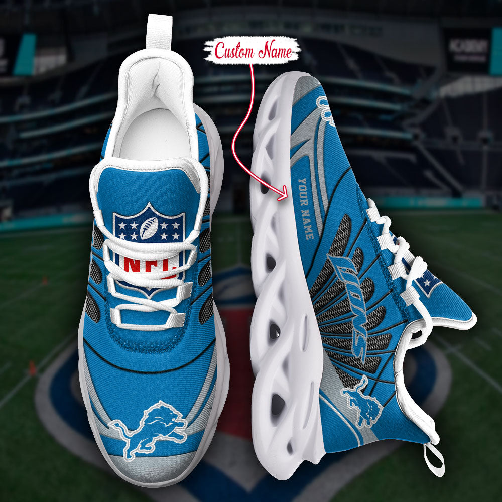Ideafootwear Detroit Lions NFL Max Soul Shoes Sneakers For Men And Women