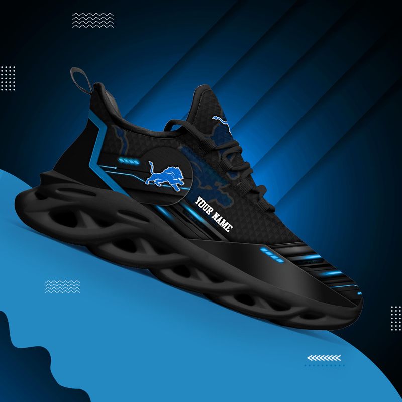 Ideafootwear Detroit Lions NFL Max Soul Shoes Sneakers For Men And Women