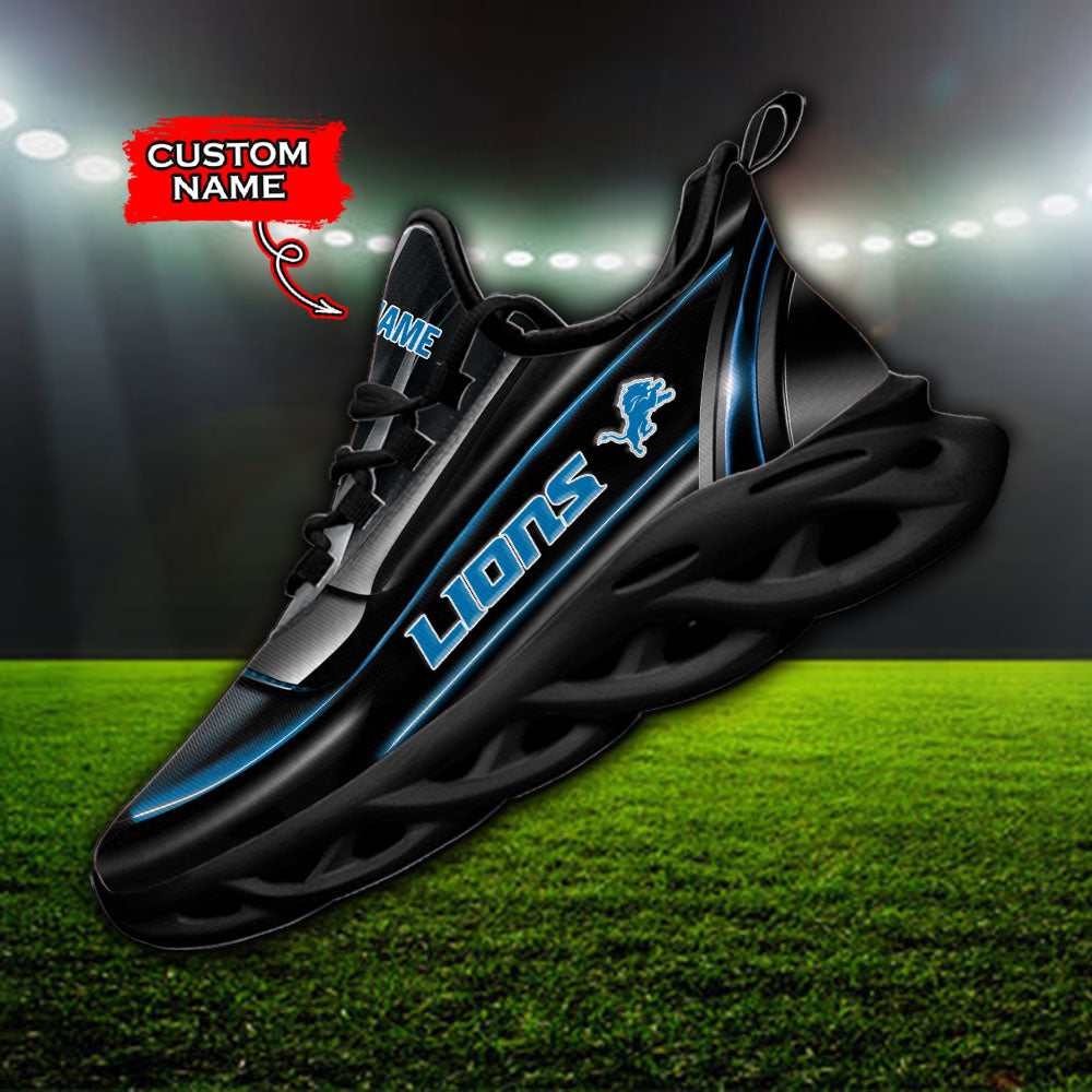 Ideafootwear Detroit Lions NFL Max Soul Shoes Sneakers For Men And Women