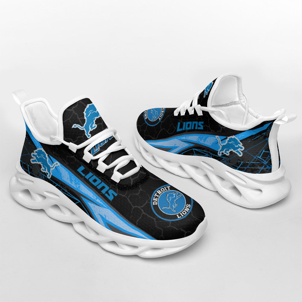 Ideafootwear Detroit Lions NFL Max Soul Shoes Sneakers For Men And Women