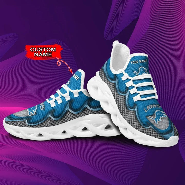 Ideafootwear Detroit Lions NFL Max Soul Shoes Sneakers For Men And Women