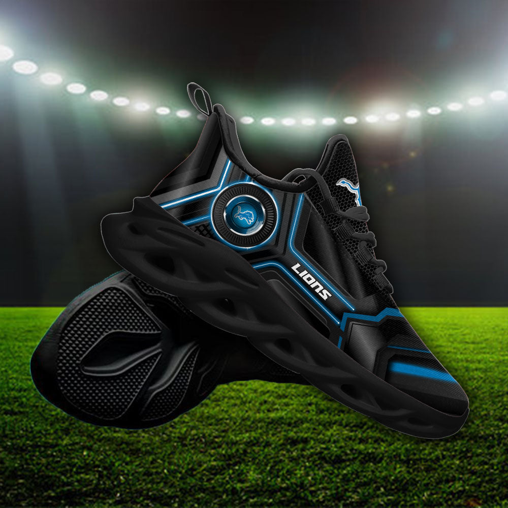 Ideafootwear Detroit Lions NFL Max Soul Shoes Sneakers For Men And Women