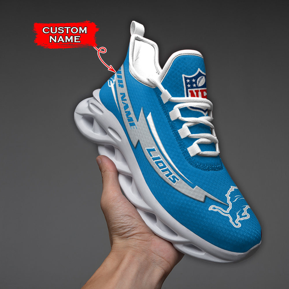 Ideafootwear Detroit Lions NFL Max Soul Shoes Sneakers For Men And Women