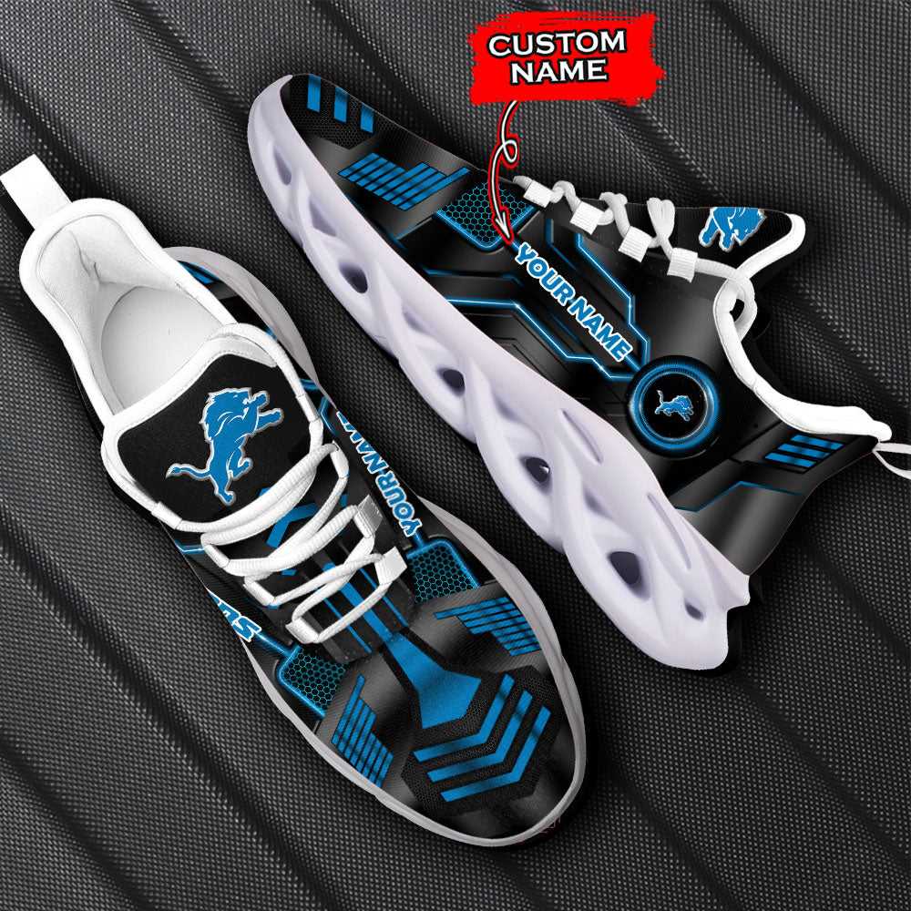 Ideafootwear Detroit Lions NFL Max Soul Shoes Sneakers For Men And Women
