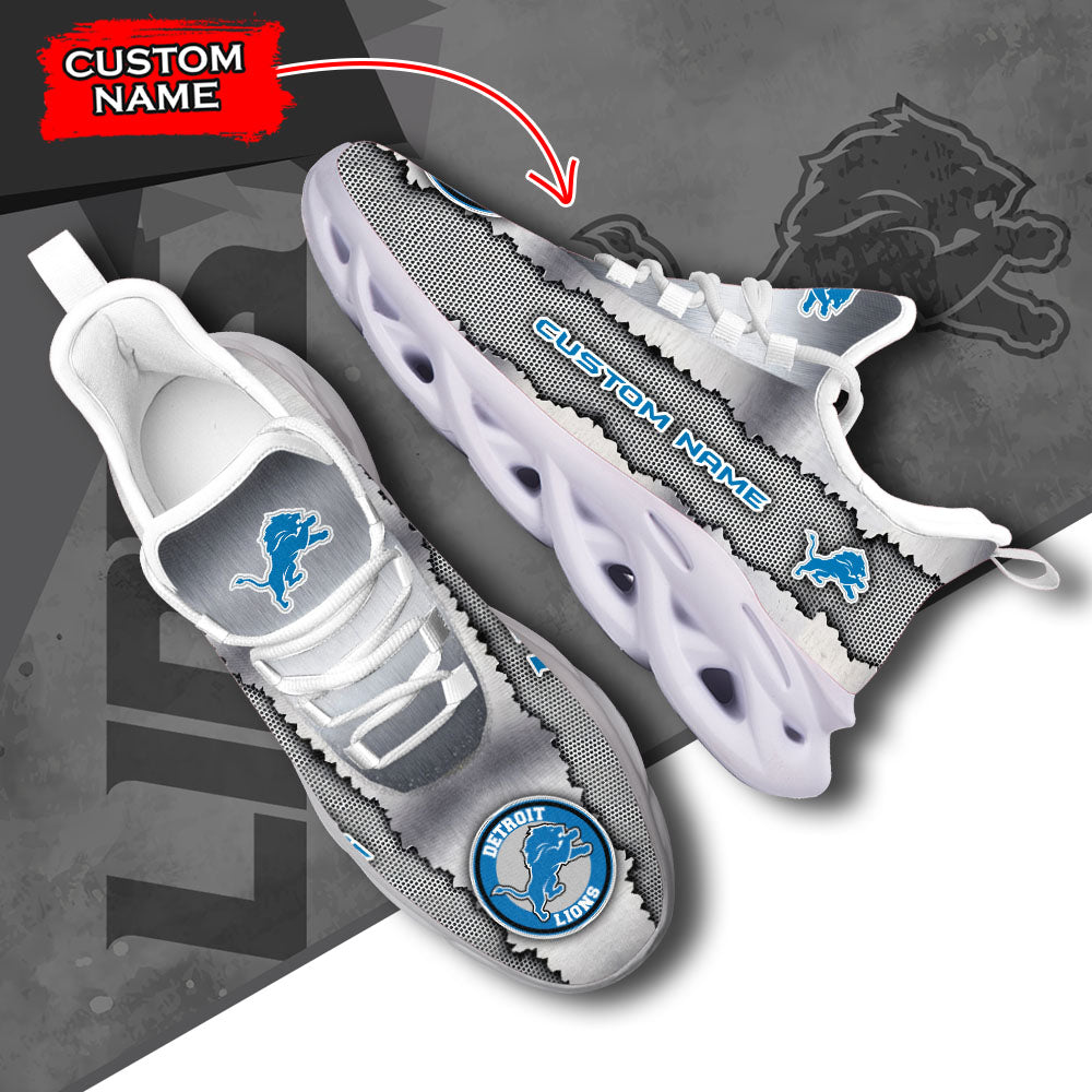 Ideafootwear Detroit Lions NFL Max Soul Shoes Sneakers For Men And Women