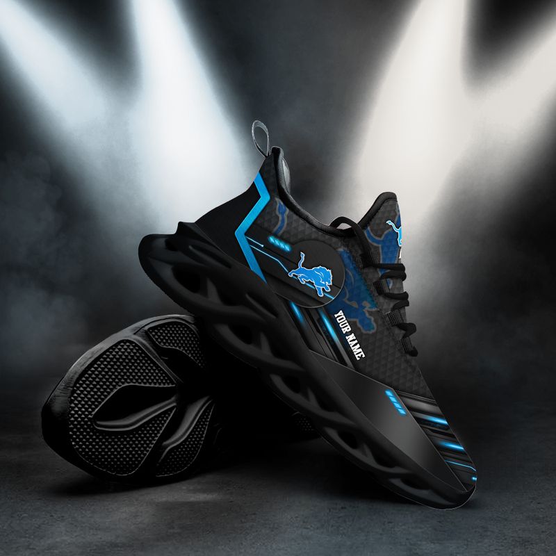 Ideafootwear Detroit Lions NFL Max Soul Shoes Sneakers For Men And Women