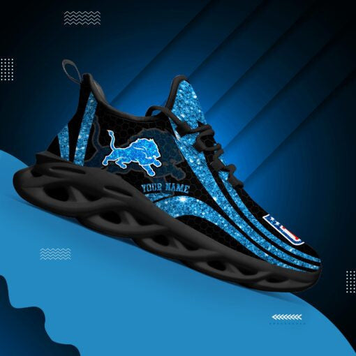Ideafootwear Detroit Lions NFL Max Soul Shoes Sneakers For Men And Women