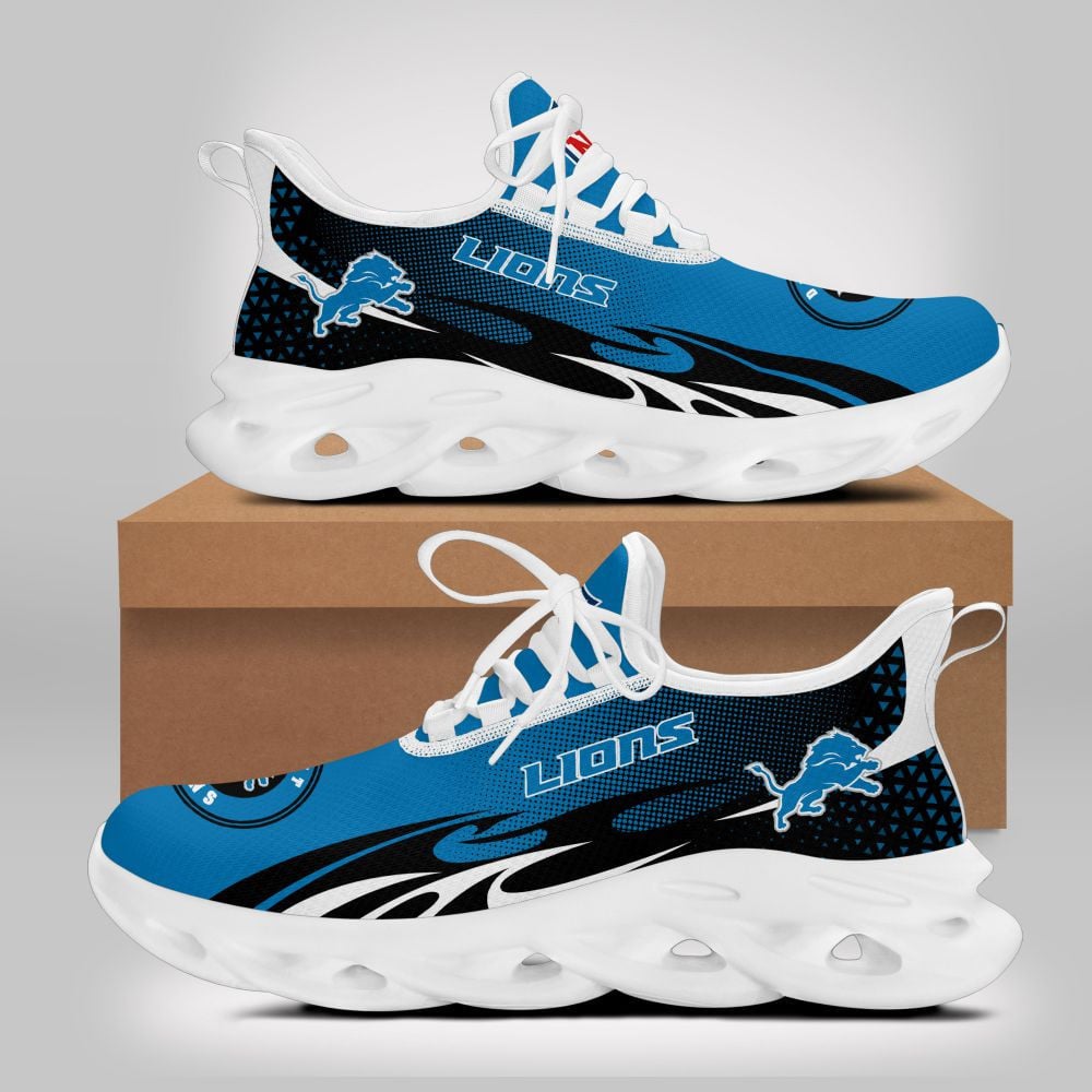 Ideafootwear Detroit Lions NFL Max Soul Shoes Sneakers For Men And Women