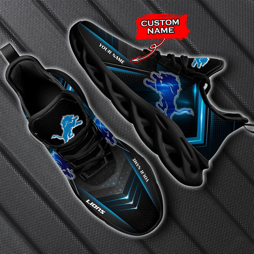 Ideafootwear Detroit Lions NFL Max Soul Shoes Sneakers For Men And Women